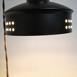 Modern Black Barn Shade Pendant Ceiling Light With Metallic Finish