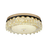 Modern Clear Crystal Flush-Mount Ceiling Lamp For Bedroom Led Light Fixture