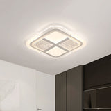 Square Led Ceiling Light With Mosaic Acrylic Design In Warm/White 16-23.5 Widths