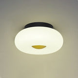 Contemporary White Circular Semi Flush Ceiling Light With 1/3/5 Heads - Acrylic Lamp For Living Room