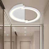Sleek Round Acrylic Flush Mount Ceiling Light In Multiple Sizes And Colors - Led Warm/White Glow