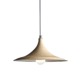 Industrial Flared Shade Metal Pendant Light - White Coffee Shop Hanging Ceiling