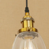 Farmhouse 1 Light Pendant Ceiling With Brass/Copper Finish And Clear Glass