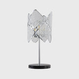 Contemporary Rhombus Crystal Beads Table Lamp With Gold/Chrome Finish - Perfect For Bedroom Lighting