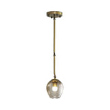 Vintage Wine Cup Pendant Light In Black/Gold For Kitchen