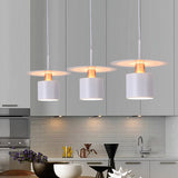 Minimalist Perfume Bottle Bedside Hanging Light - White Metal 1 Head Ceiling Suspension Lamp