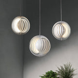 Rotatable Eclipse Ball Pendant - White Nordic Aluminum Hanging Light Fixture