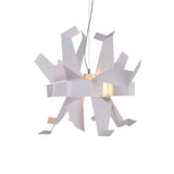Origami Bird Pendant Lamp - White/Red Art Decor Hanging Light Fixture