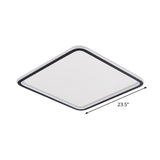 Minimalist Black Aluminum Led Ceiling Lamp In 3 Sizes: Slim Flush Mount For Stylish Bedroom Lighting