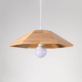 Flare Pendant Ceiling Light: Ridged Wooden Hanging Lamp Kit In Beige - 1-Light Over Table
