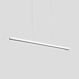 Minimalist Acrylic Led Ceiling Pendant Lamp In Warm/White/Natural Light - Black Suspension