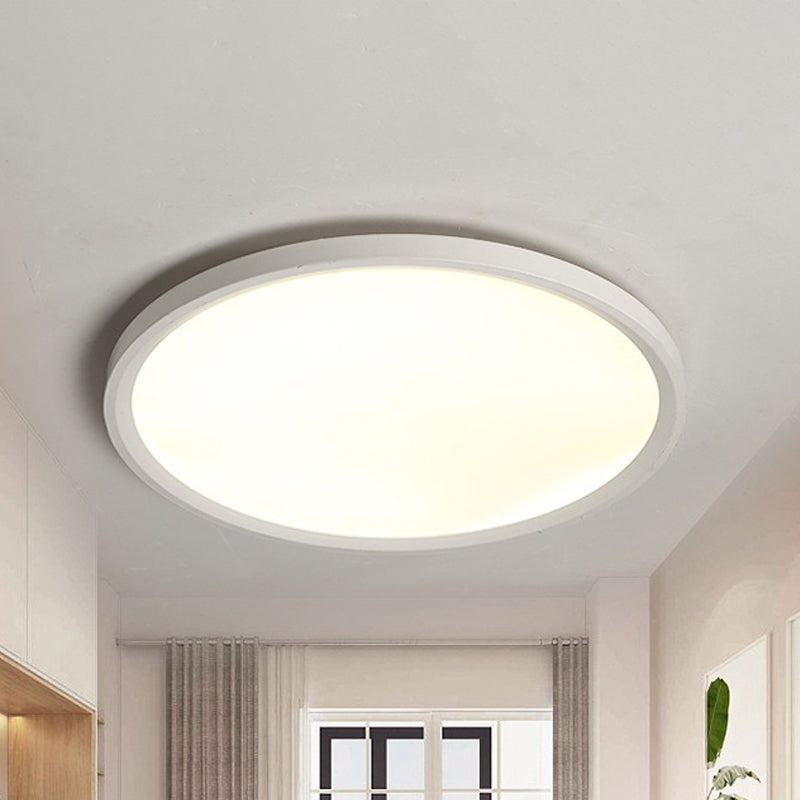 Sleek And Modern Acrylic Led Flush Mount Ceiling Light Fixture In Warm/White Multiple Sizes