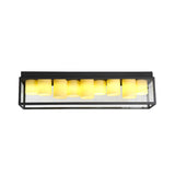 Clear Glass Flush Light Fixture With Beige Marble Shade And 9 Bulbs For Modern Country Ceiling