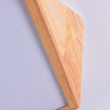 Modern Wooden Geometric Led Flush Mount Ceiling Lamp 15/19 Wide
