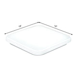 Nordic Led Ceiling Flush Mount Light - White Square Lamp With Acrylic Shade (12/15/18) For Bedroom