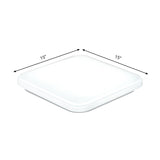 Nordic Led Ceiling Flush Mount Light - White Square Lamp With Acrylic Shade (12/15/18) For Bedroom