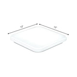 Nordic Led Ceiling Flush Mount Light - White Square Lamp With Acrylic Shade (12’/15’/18’) For