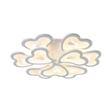 Hearts Bedroom Led Flush Lamp - Modern Ceiling Mount Light Fixture