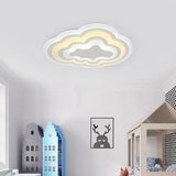 15/18/23.5 W Acrylic Cloud Flush Mount Led Light Fixture In Warm/White - Minimalist Indoor Lighting