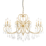 Modern Clear Crystal Suspension Pendant With 8/10 Lights - Gold Chandelier Lighting