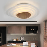 Nordic Planet Flush Mount Acrylic White Led Ceiling Fixture For Bedroom In Warm/White 18/23.5 Wide