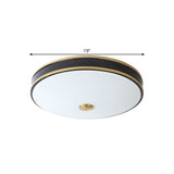 Black/Gold Round Led Flush Mount Ceiling Light - 12/19/15.5 Diameter Perfect For Bedrooms And