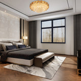 Gold Integrated Led Crystal Ceiling Flush Mount Light 16/23.5 Wide / 16
