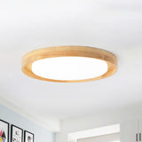 15/19 Acrylic Round Flush Led Ceiling Lamp With Modern Design Warm/White Light