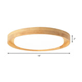 15/19 Acrylic Round Flush Led Ceiling Lamp With Modern Design Warm/White Light