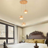 Gold Crystal Prism Pendant Light: Modern Stylish 3-Light Fixture / C