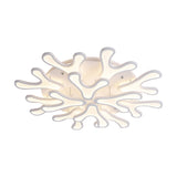 Contemporary Coral Led Flush Mount Ceiling Light - Acrylic 4/6/12-Light Bedroom Lighting Fixture