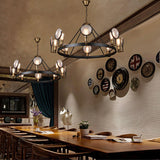 Vintage Brass Finish Metal Suspension Light Pendant For Bedroom Lighting