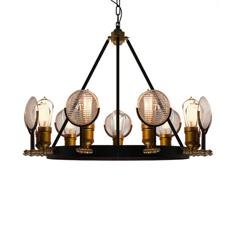 Vintage Brass Finish Metal Suspension Light Pendant For Bedroom Lighting
