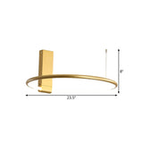 16/23.5 Wide Ring Led Flush Mount Ceiling Lamp In Modern Metallic Black/White/Gold Finishes With