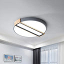16’/19.5’ Nordic Led Flushmount Ceiling Light - White/Grey/Green Round Acrylic Shade Grey / 16’