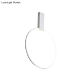 16’/23.5’ Wide Ring Led Flush Mount Ceiling Lamp In Modern Metallic Black/White/Gold Finishes