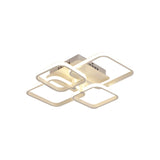 Modern Geometric Flush Light Acrylic Led Ceiling - 4/6/8 Lights Warm/White