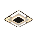 Modern Led Ceiling Light In Black/Gold With 3 Color Options