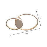 White Light Circular Flush Mount Led Ceiling Fixture (14/19/21.5) For Hallways And Corridors
