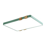 Modern Nordic Acrylic Flush Mount Ceiling Light Fixture - 1-Light Rectangular Lamp In