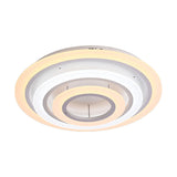 Minimalist Acrylic Flush Mount Led Ceiling Lamp - Multi-Layer 2/3/4-Head Warm/White Light 3 / White