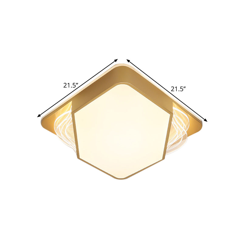 Contemporary Gold Flush Mount Led Ceiling Light In Warm/White 18/21.5/35.5 Width

Or

Modern - Width