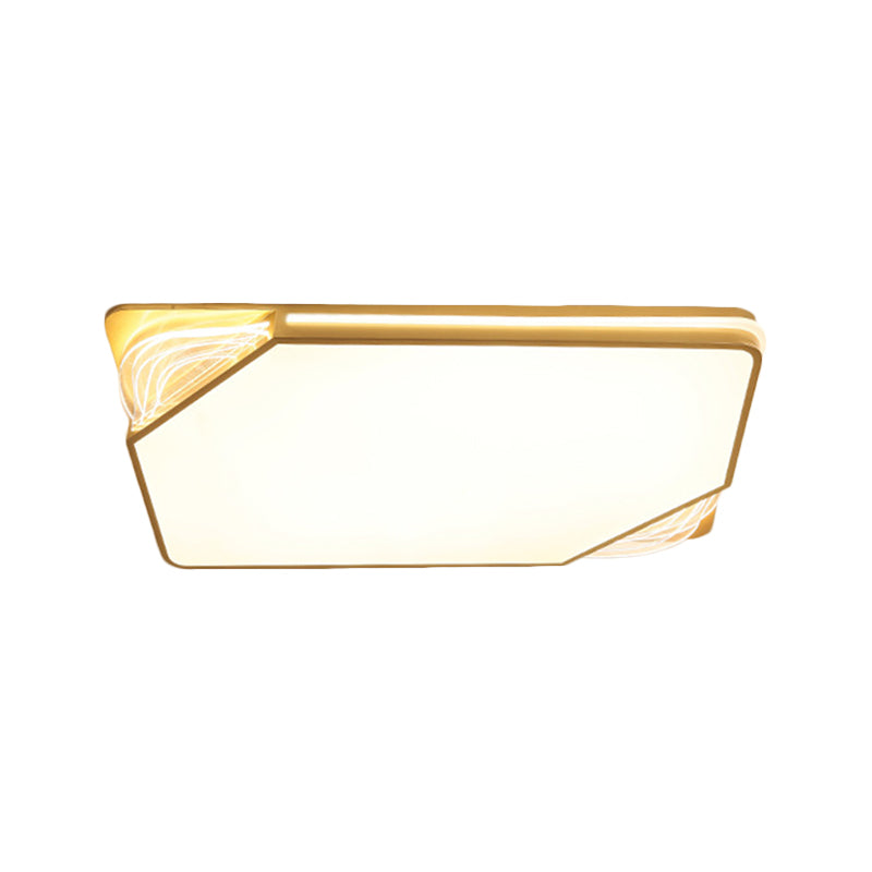 Contemporary Gold Flush Mount Led Ceiling Light In Warm/White 18/21.5/35.5 Width

Or

Modern - Width