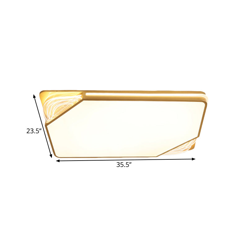 Contemporary Gold Flush Mount Led Ceiling Light In Warm/White 18/21.5/35.5 Width

Or

Modern - Width