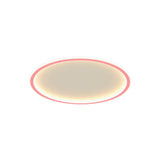 Minimalist Pink/Blue Led Flush Mount Ceiling Light For Bedroom