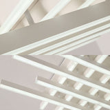 Modern Led Flushmount Lighting For Living Room - 31’/39’ Wide Traverse Acrylic Shade Lamp In