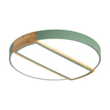 Nordic Circle Led Flush Mount Light - Acrylic Diffuser 12/16/19.5 Width Ceiling Lamp In