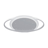 Saturn Led Flush Ceiling Light With Stylish Star Design Sleek Acrylic Fixture In White