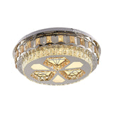 Diamond Design Led Flush Mount Ceiling Light In Stainless Steel
