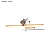 17/23 Traditional Brass Led Vanity Wall Light - Elongated Bathroom Sconce Lamp White/Warm